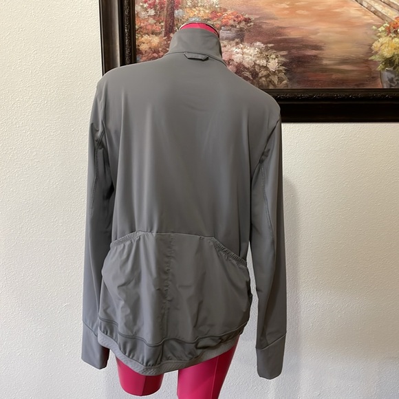 Duluth Trading Avant-Garden Jacket Women Large Gray Zip Stash Pockets Thumb Hole - Picture 3 of 13